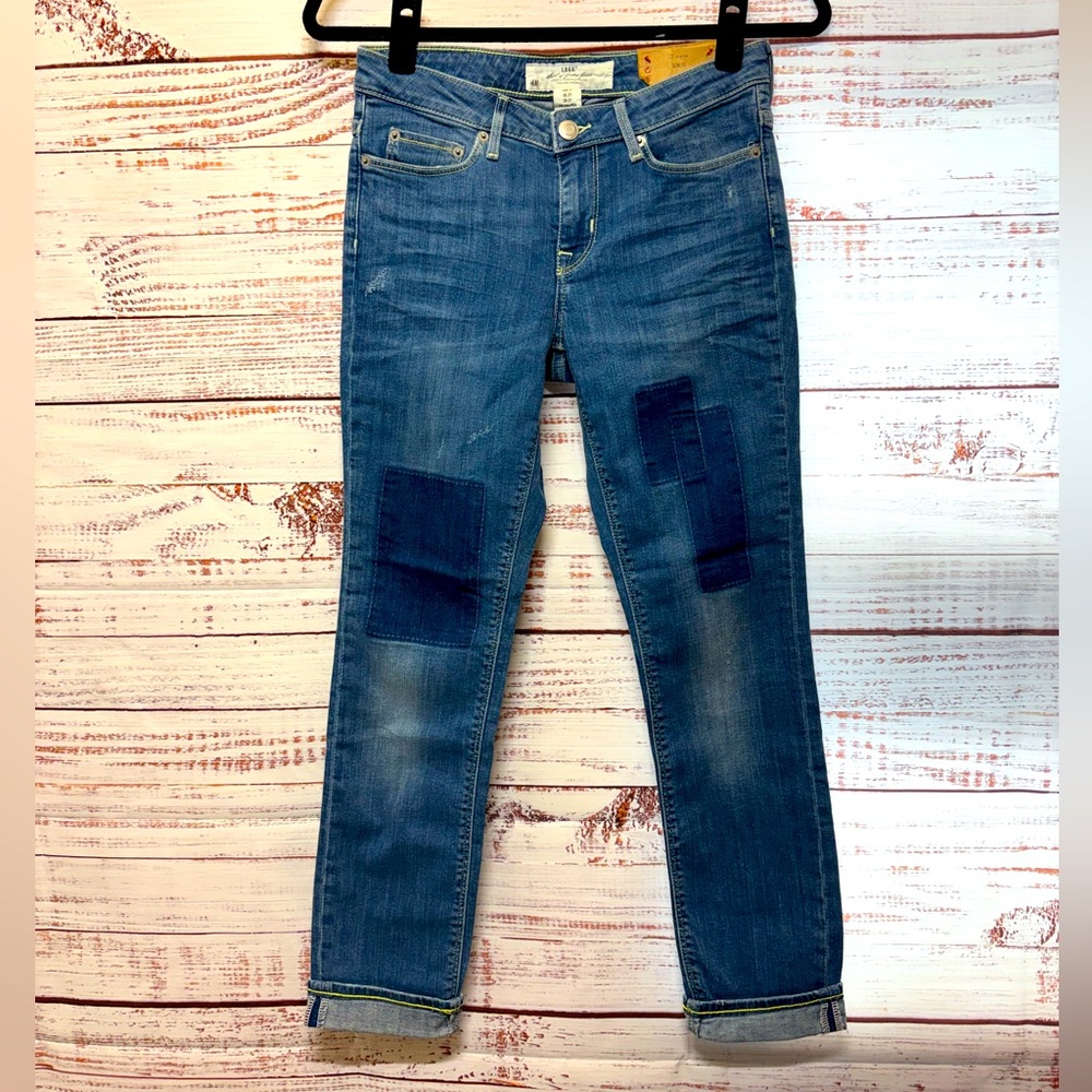 H&M Slim Fit Patchwork Jeans